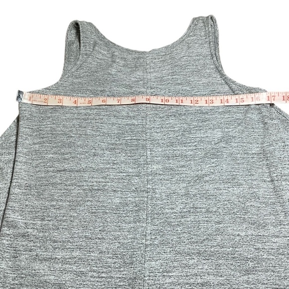 TRIPLE FIVE SOUL Grey Stretch Jersey Knit Front Wrap Sleeveless Dress U S Sz SP - Picture 5 of 10